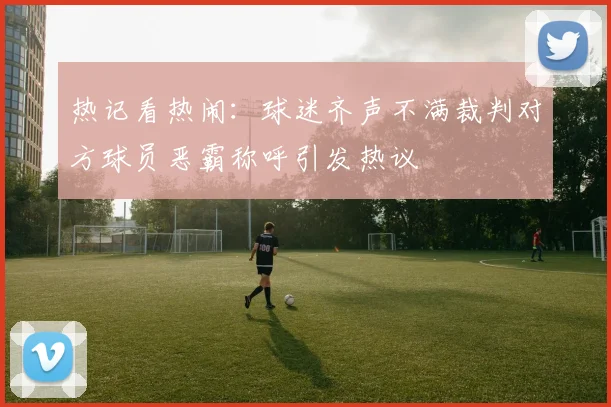 热记看热闹：球迷齐声不满裁判对方球员恶霸称呼引发热议